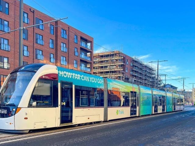 Edinburgh Trams shared an image ahead of the testing