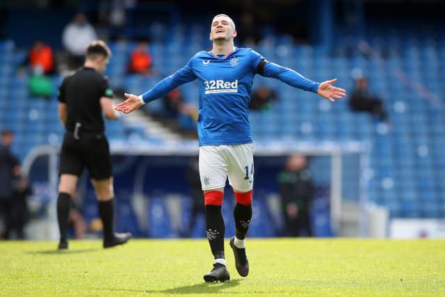With five goals in his last nine appearances, in-form winger Ryan Kent is likely to be key to Rangers' hopes of ending Celtic's hold on the Scottish Cup at Ibrox on Sunday. (Photo by Ian MacNicol/Getty Images)