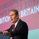 Labour leader Sir Keir Starmer making his speech to the Progressive Britain conference at Congress House (Pic: Yui Mok/PA Wire)