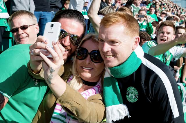 Neil Lennon tasted success with Hibs, including winning the Championship in 2017