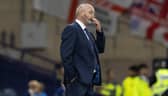 Scotland manager Steve Clarke looks on during the 3-1 defeat by England.