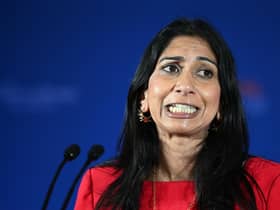 Suella Braverman speaks during the National Conservatism Conference at The Emmanuel Centre (Getty Images/Leon Neal)