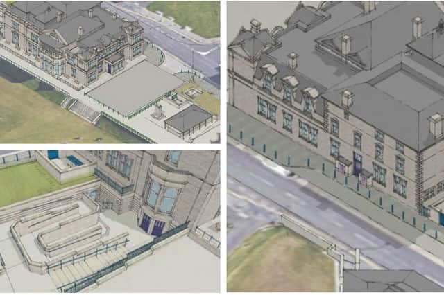 Artist's impressions of the work planned for the R & A clubhouse in St Andrews