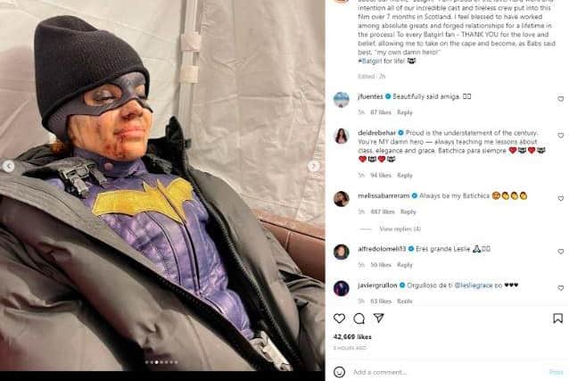 Leslie Grace, the star of Warner Bros.’ now-canceled “Batgirl” movie, has issued a statement via Instagram