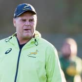 Director of Rugby Rassie Erasmus during a South Africa training session at Peffermill.