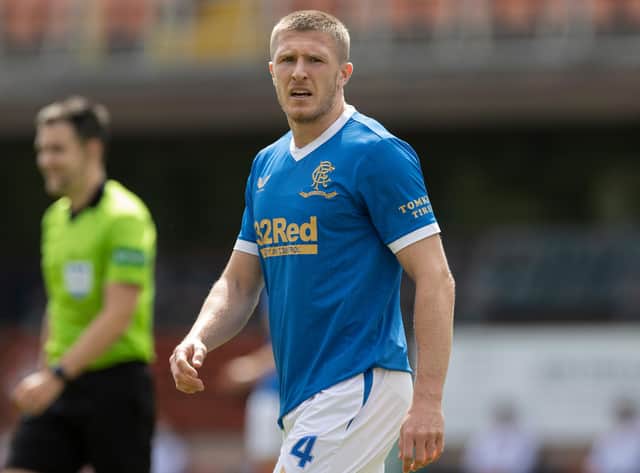 Rangers midfielder John Lundstram has earned praise from manager Giovanni van Bronckhorst for his performances in the wins over Hearts and Hibs. (Photo by Steve Welsh/Getty Images,)
