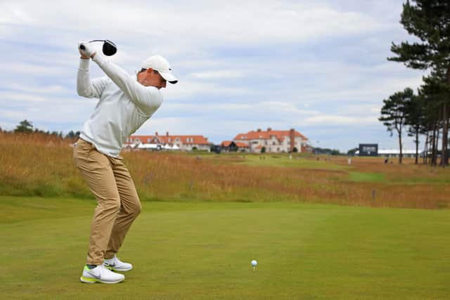 Rory McIlroy in action during the abrdn Scottish Open Pro Am at The Renaissance Club. Picture: Andrew Redington/Getty Images.