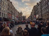 The Royal Mile during the Fringe.