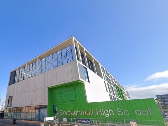 Edinburgh's Boroughmuir High School takes ninth place, down two places from 2021. 73% of pupils achieved the gold standard.
