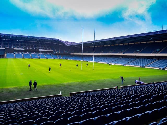 The national stadium BT Murrayfield will pilot limited access for fans next Friday night. Picture: SRU/SNS