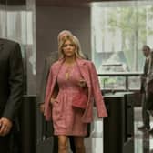 Jeff Daniels as Charlie Croker and Sarah Jones as Serena Croker in A Man in Full. Picture: Netflix/Mark Hill