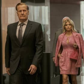Jeff Daniels as Charlie Croker and Sarah Jones as Serena Croker in A Man in Full. Picture: Netflix/Mark Hill