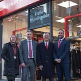 Pictured at the new BHF store in Morningside are, left to right, Charlotte Palmer, Morningside Shop Manager; Professor David Newby, BHF Duke of Edinburgh Chair of Cardiology; 
Tony Clark, BHF supporter and heart patient and David McColgan, Head of BHF Scotland