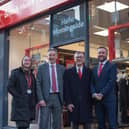 Pictured at the new BHF store in Morningside are, left to right, Charlotte Palmer, Morningside Shop Manager; Professor David Newby, BHF Duke of Edinburgh Chair of Cardiology; 
Tony Clark, BHF supporter and heart patient and David McColgan, Head of BHF Scotland