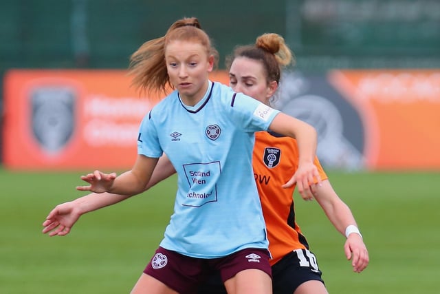 It's hard to believe Hearts dynamic number 10 is still in her teens, such is her vast experience having been a regular in the Jambos midfield for a number of seasons. Smith is another Scotland youth star, who gets fans off their feet with her dribbling.