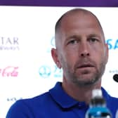 USA manager Gregg Berhalter during a press conference at the Main Media Centre in Doha, Qatar. Picture date: Thursday November 24, 2022.