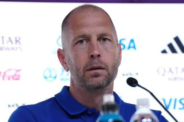 USA manager Gregg Berhalter during a press conference at the Main Media Centre in Doha, Qatar. Picture date: Thursday November 24, 2022.