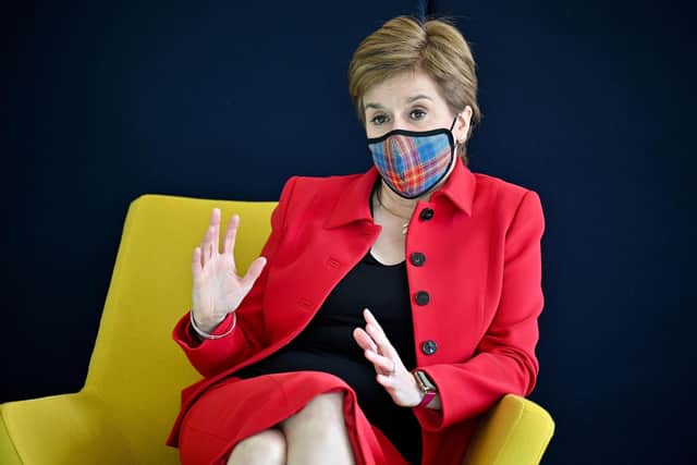 The-then First Minister Nicola Sturgeon was a reassuring figure for many during the Covid-19 pandemic. Picture: Jeff J Mitchell/PA