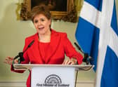 Christine Jardine and other politicians were moved by Nicola Sturgeon's resignation speech (Picture: Jane Barlow/pool/Getty Images)
