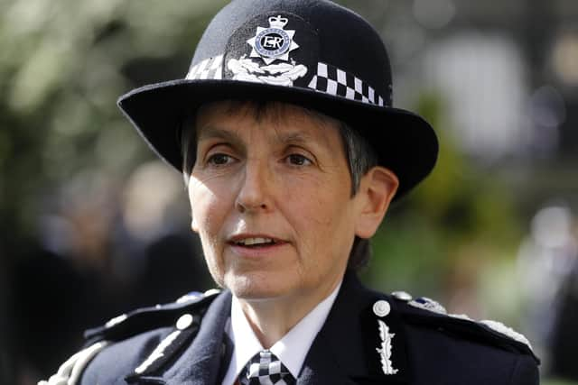 The head of London's Metropolitan Police, Cressida Dick, said she is resigning after a string of controversies that undermined public confidence in the force and prompted a falling out between her and the capital's mayor, Sadiq Khan (AP Photo/Frank Augstein, File).