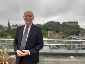 Phil Goff, High Commissioner fro New Zealand, on a visit to Edinburgh.
