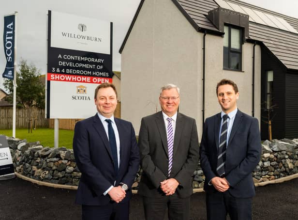 From left: joint MD Richard Begbie, chairman Gary Gerrard, and fellow joint MD Graham Reid. Picture: contributed.