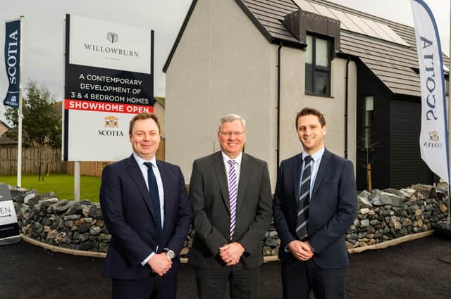 From left: joint MD Richard Begbie, chairman Gary Gerrard, and fellow joint MD Graham Reid. Picture: contributed.