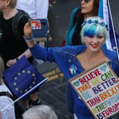 Protesters take part in the March to Remain in the EU for Peace and Climate Action in Edinburgh in 2019 (Picture: Andrew Milligan/PA Wire)