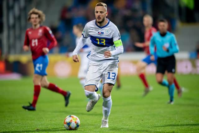 Amir Rrahmani in action for Kosovo. Picture: Getty