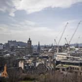 Work has stopped on Edinburgh St James' centre as a result of the construction ban