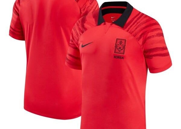 Set to be worn by the likes of Son Heung-Min, the South Korean home kit is bright, but still maintains class with a subtle black design running through the sleeves.