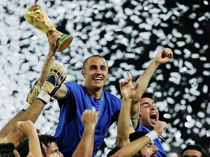 Another side that has lifted the trophy four times is the Azzuri, who won the World Cup in 1934, 1938, 1982 and most recently 2006 when they edged out France on penalties in the 'Zidane headbutt' final.