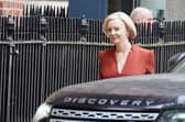 Prime Minister Liz Truss arrives in Downing Street in London, after delivering her keynote speech at the Conservative Party annual conference in Birmingham.