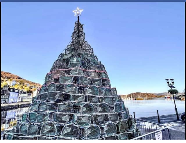 The creel tree at Tarbert harbour in Argyll and Bute. PIC: David Alexander Elder Photography.