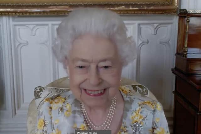The Queen Elizabeth speaks to NHS Key workers via video call
