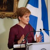 Nicola Sturgeon says English visitors are "welcome in Scotland"