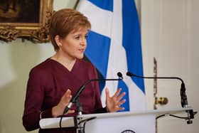 Nicola Sturgeon says English visitors are "welcome in Scotland"