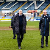 Rangers manager Phillipe Clement walks off the Dens Park surface on Sunday.