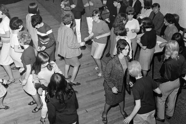 Teenagers dancing in the International Club in Princes Street Edinburgh in July 1965.