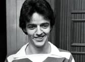 Frank McGarvey pictured on the day he signed for Celtic in March 1980