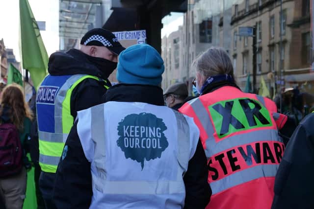 Mediation on the streets of Glasgow at COP26.