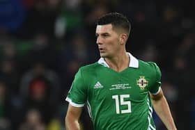 Jordan Jones in action for Northern Ireland
