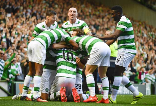 Brendan Rodgers' first taste of a Celtic-Rangers derby came in September 2016, with Moussa Dembele scoring a hat-trick in a 5-1 victory.