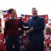 Labour leader Keir Starmer congratulates his party's newly elected MP for Mid Bedfordshire, Alistair Strathern (Picture: Dan Kitwood/Getty Images)