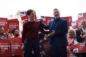 Labour leader Keir Starmer congratulates his party's newly elected MP for Mid Bedfordshire, Alistair Strathern (Picture: Dan Kitwood/Getty Images)