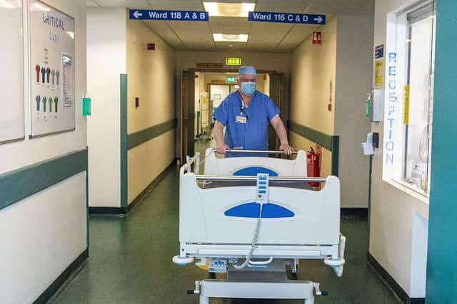 Some patients are being forced to stay on trolleys in corridors at Edinburgh Royal Infirmary (Picture: Lisa Ferguson)