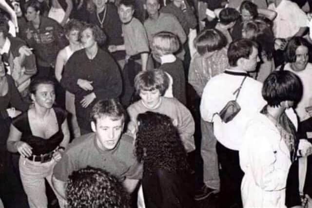 The rave has landed: When around 5,000 ravers packed the terminal building at Prestwick Airport with it claimed the parties helped to fund the building of the airport rail link to Glasgow. PIC: Ricky McGowan/Streetrave.