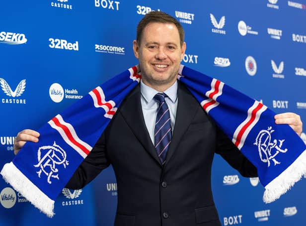 Michael Beale is the new manager of Rangers and says he can't wait to work with a 'strong' squad.