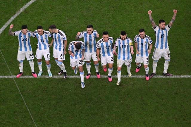 Argentina face Croatia in the World Cup semi-final. (Photo by KIRILL KUDRYAVTSEV/AFP via Getty Images)