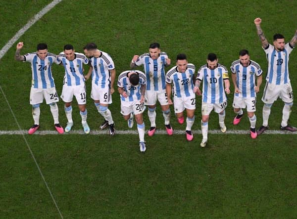 Argentina face Croatia in the World Cup semi-final. (Photo by KIRILL KUDRYAVTSEV/AFP via Getty Images)